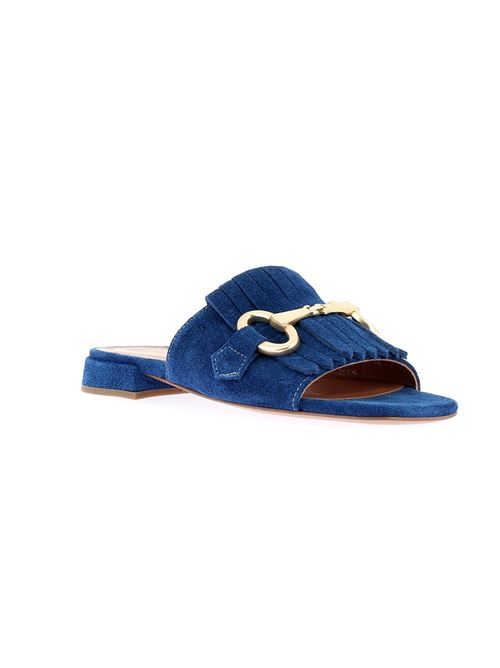 sabot da donna in camoscio blu CHAMP DE FLEURS | 04.20Z